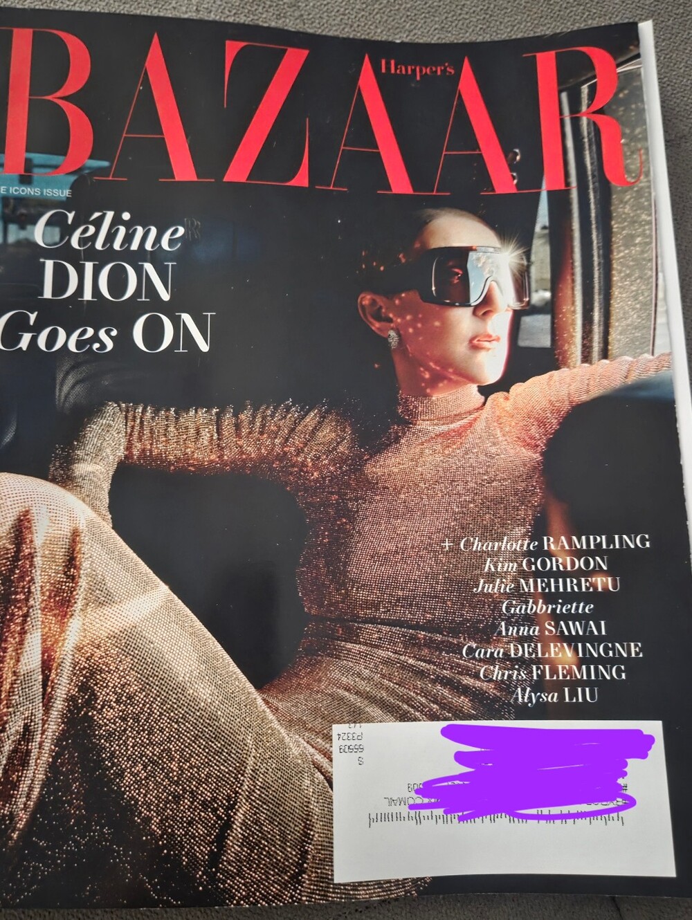 Harper's Bazaar Magazine Celine Dion The Icons Issue
